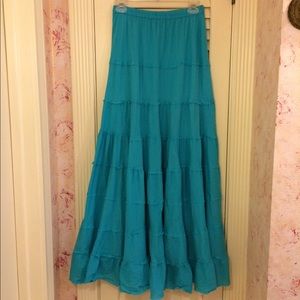 Bright beach maxi skirt